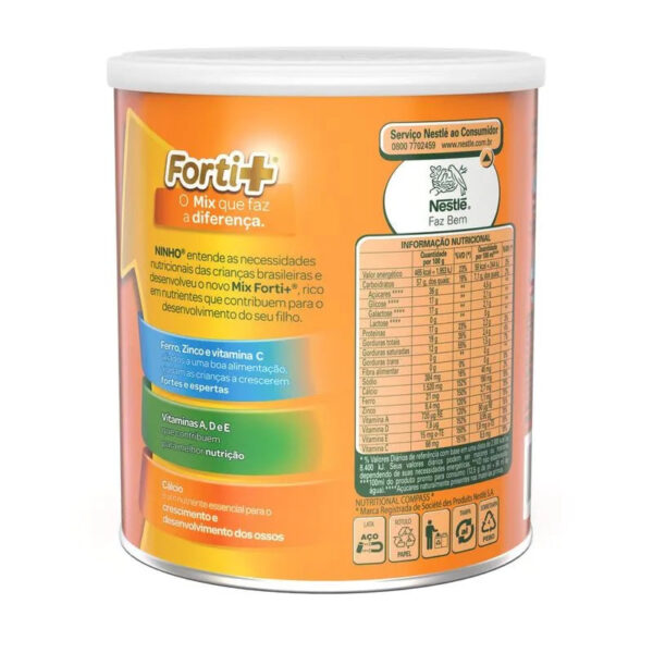 Ninho Zero Lactose Lata 380g - Image 3