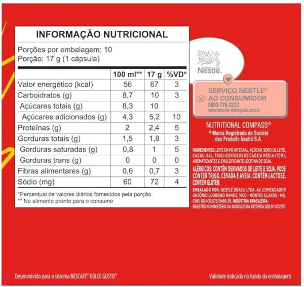 Nescafe Dolce Gusto, Nescau, 10 Cápsulas - Image 2