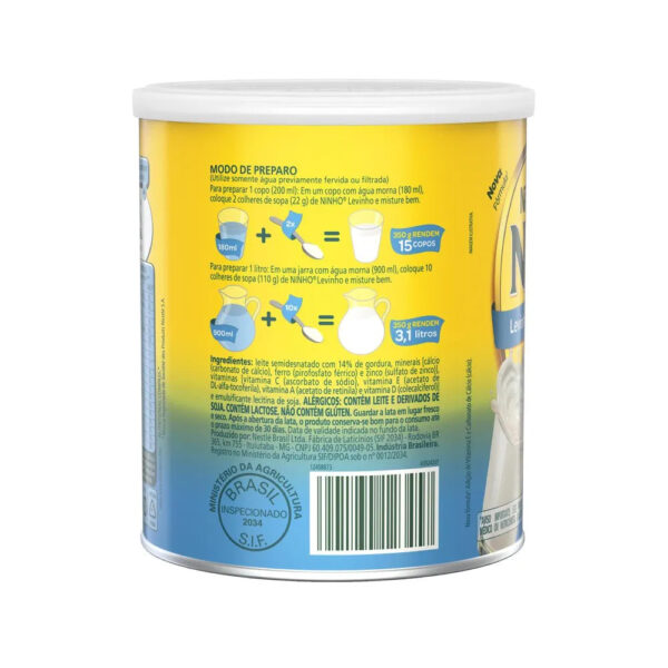 Ninho Levinho Semidesnatado Forti+ Lata 350g - Image 4