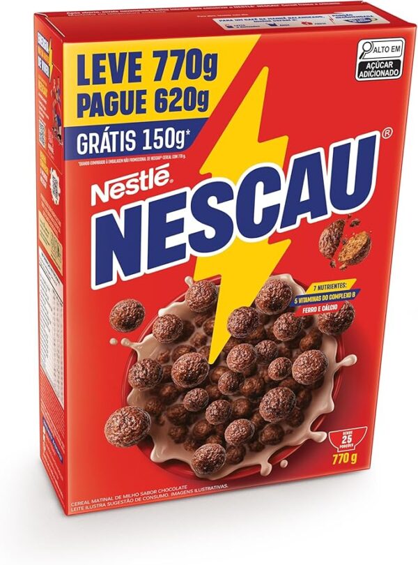 Nescau Cereal Matinal Tradicional Leve 770G Embalagem Econômica - Image 2
