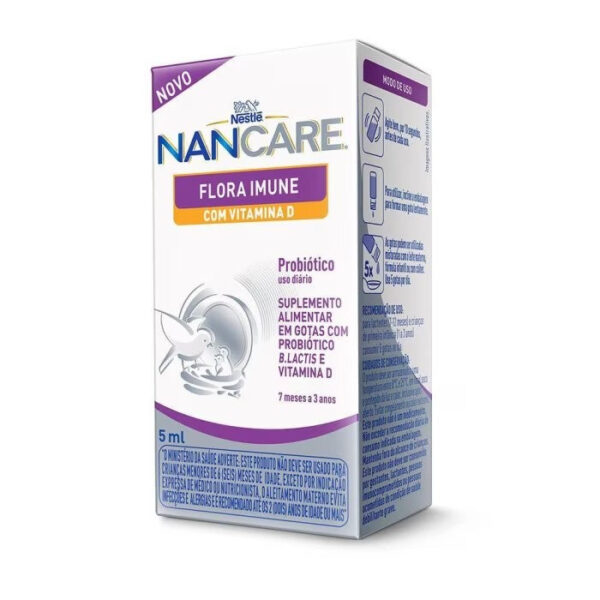 Suplemento Pediátrico NANCARE Flora Imune com Vitamina D 5 ml - Image 2